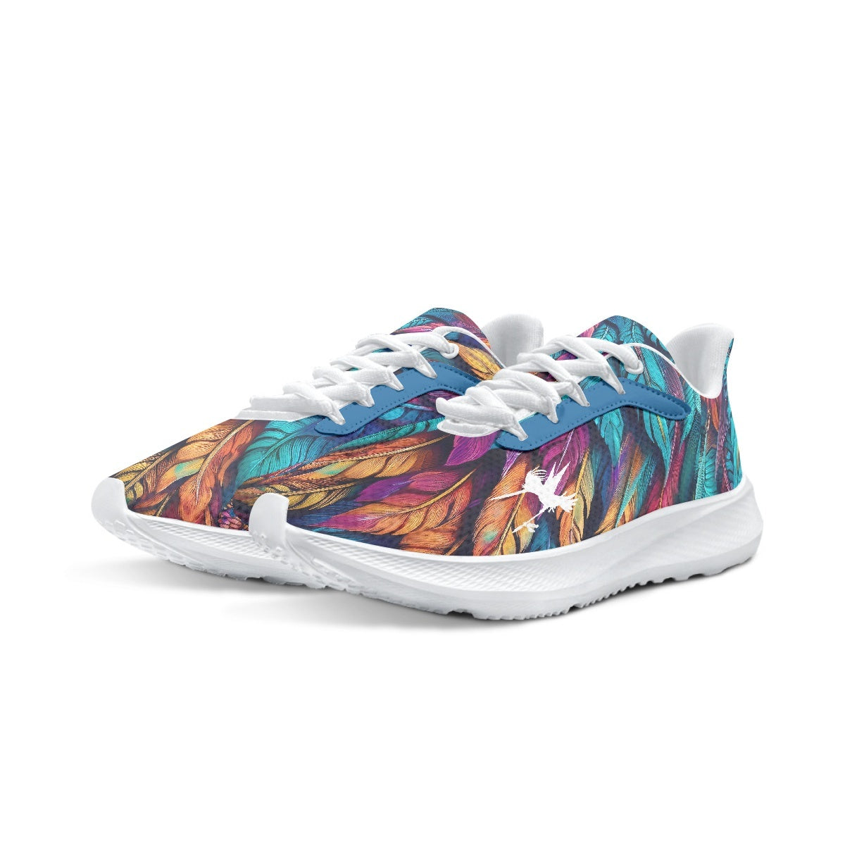 Colorful Feathers Running Shoes