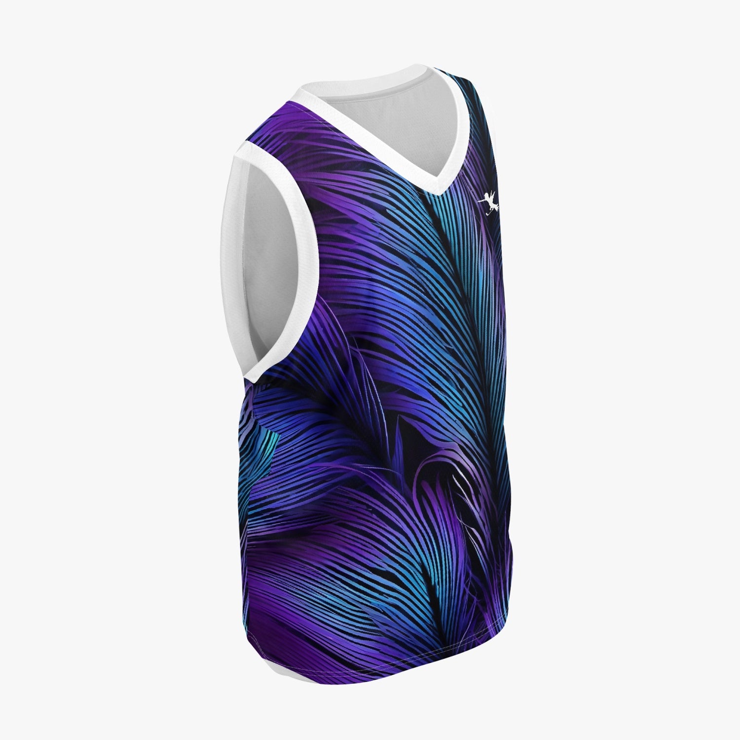 Purple Blue Feathers Golf Jersey Set